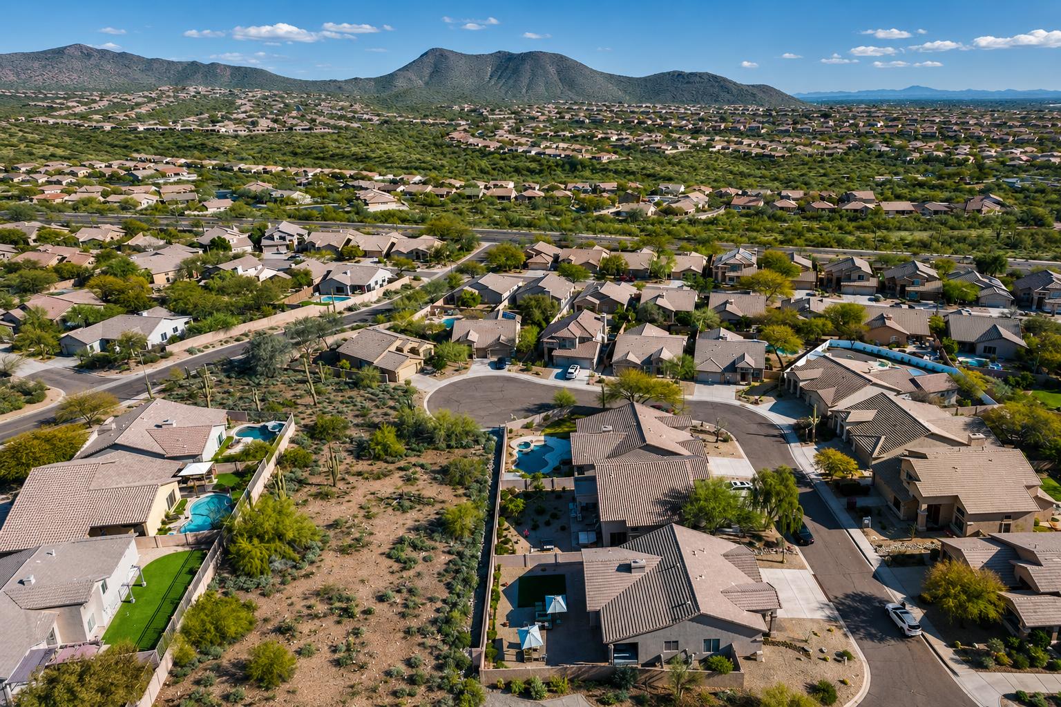 McDowell Mountain Ranch homes with desert mountain views in Scottsdale Arizona